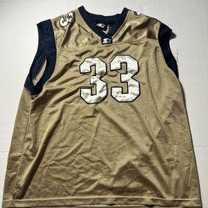 VTG Starter Basketball Jersey Mens Extra Large Blue Black Sleeveless #33